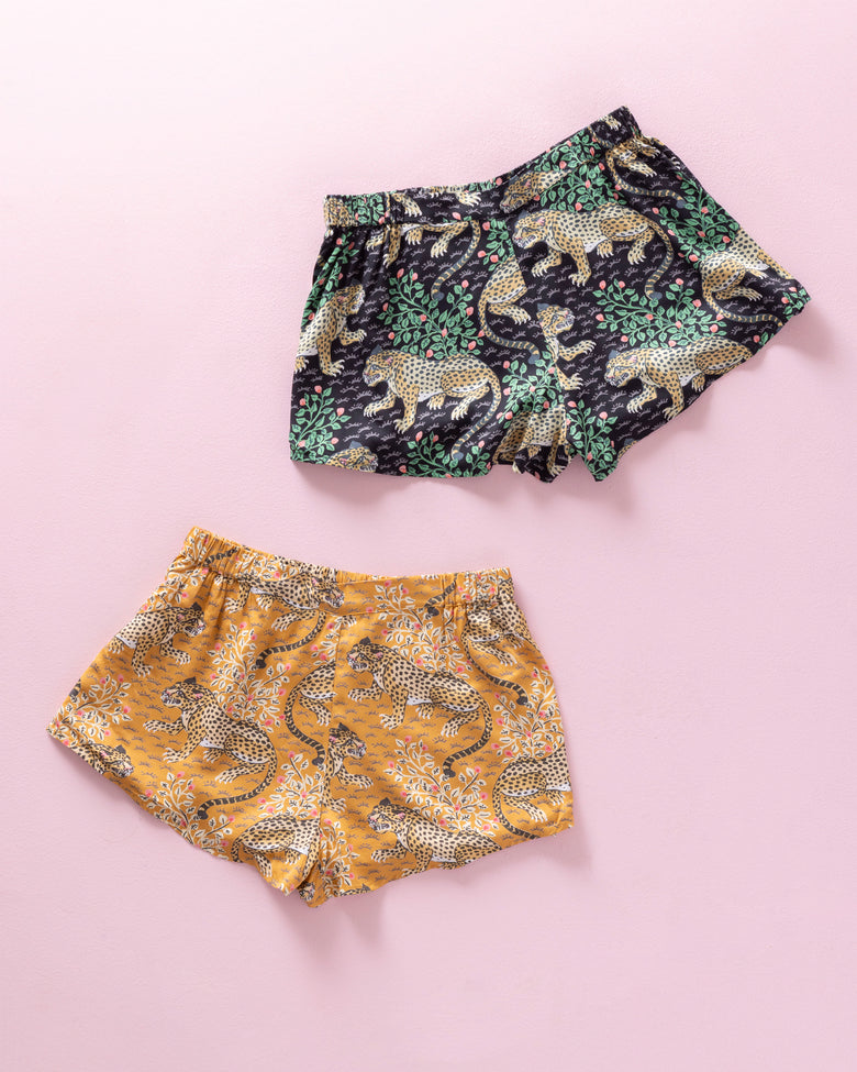 Bagheera - 2-Pack Eco Satin Sweet Dreams Shorts  - Multi - Printfresh