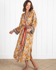 Bagheera - Satin Robe - Tobacco - Printfresh