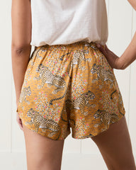 Bagheera - Satin Sweet Dreams Shorts - Tobacco - Printfresh