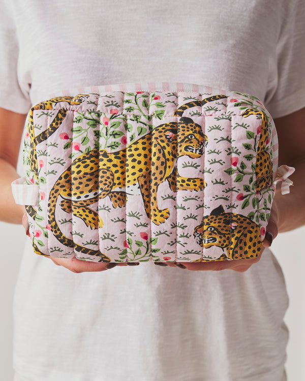 Bagheera - Quilted Pouch - Blush - Printfresh