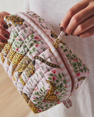 Bagheera - Quilted Pouch - Blush - Printfresh