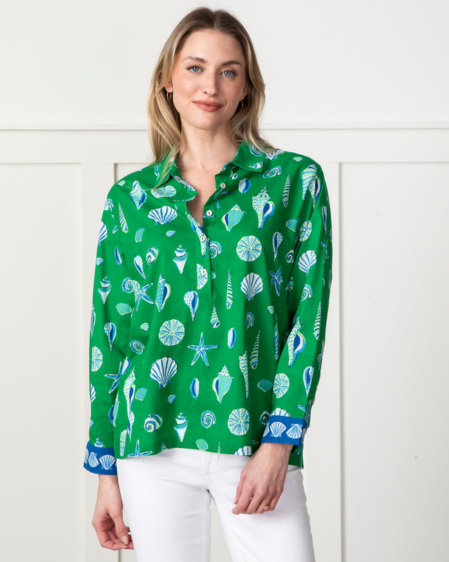 Beachcomber - Basic Bliss Blouse - Golf Greens - Printfresh