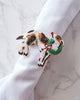 Happy Howlidays - Napkin Ring Set Of 4 -  Multi - Printfresh