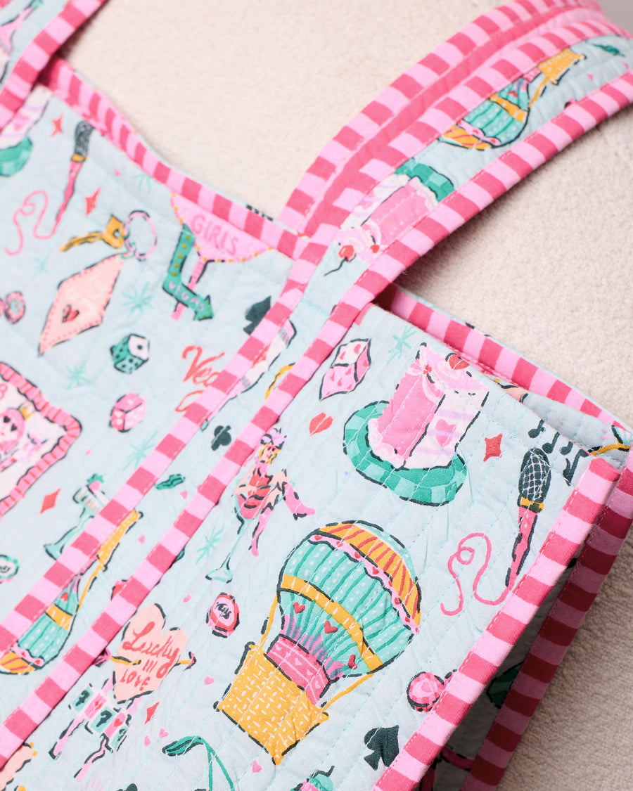 Viva Las Vegas - The Traveler Tote - Mint - Printfresh