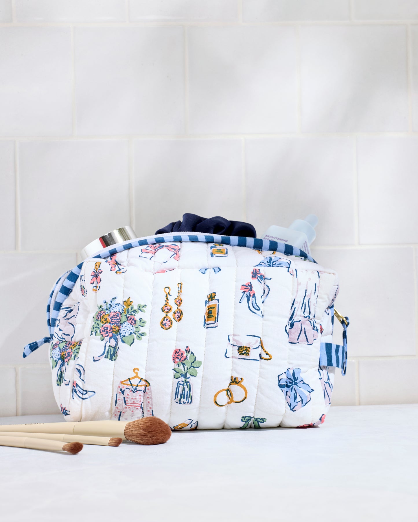 Big Day Bliss - Quilted Pouch - Coastal Cloud - Printfresh