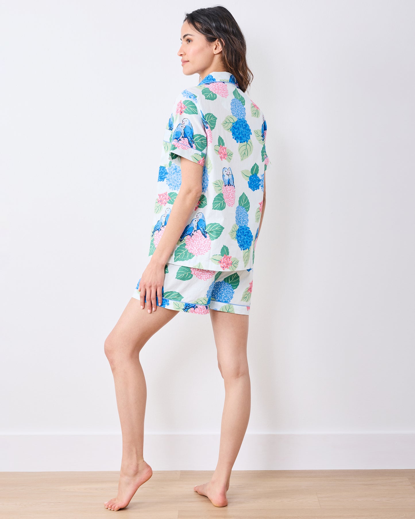 Hydrangea Honeymoon - Short PJ Set - Cloud - Printfresh