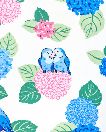 Hydrangea Honeymoon - Quilted Pouch - Cloud - Printfresh
