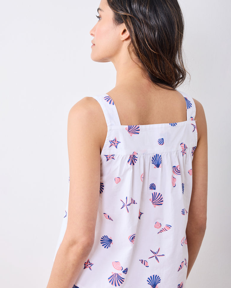 Scattered Shells - Back to Bed Short Set - Pink Cloud - Printfresh