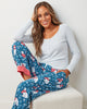 Bundled Up - Flannel PJ Pants - Navy - Printfresh