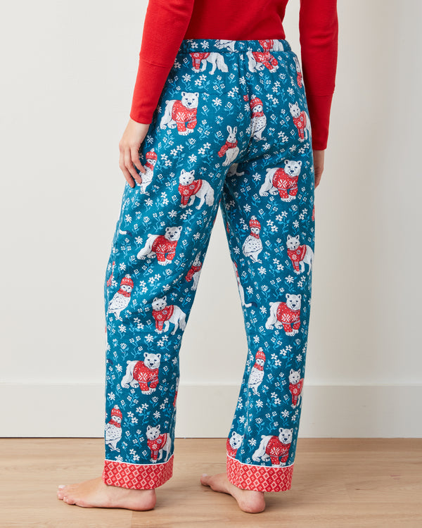 Bundled Up - Flannel PJ Pants - Navy - Printfresh