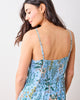 Camel's Courtyard - Eco Satin Chic To Sleep Nightie - Slate Blue - Printfresh