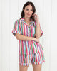 Candy Stripe - Short Sleep Set - Fuchsia Blush - Printfresh