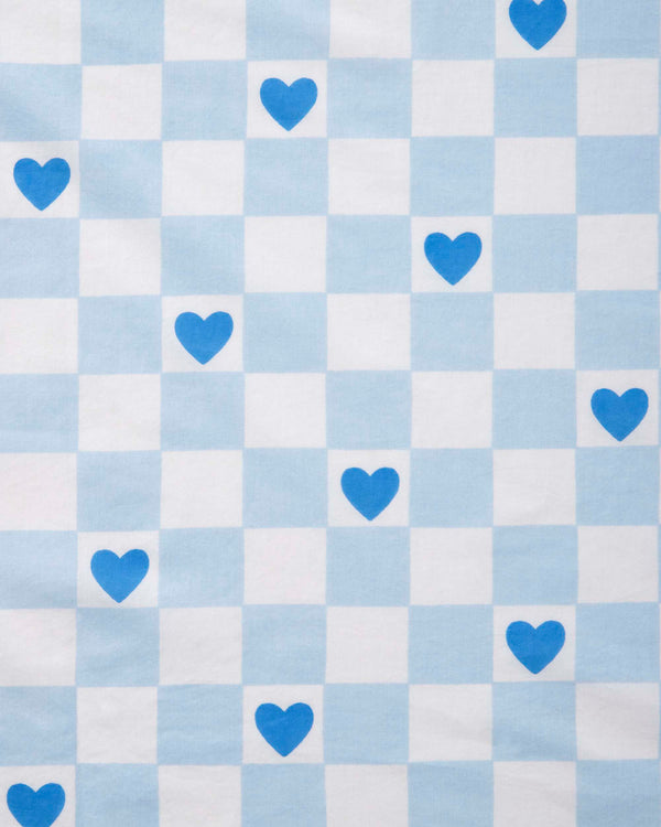 Checkered Hearts - Bradshaw Boxer Short - Blue Eyes - Printfresh