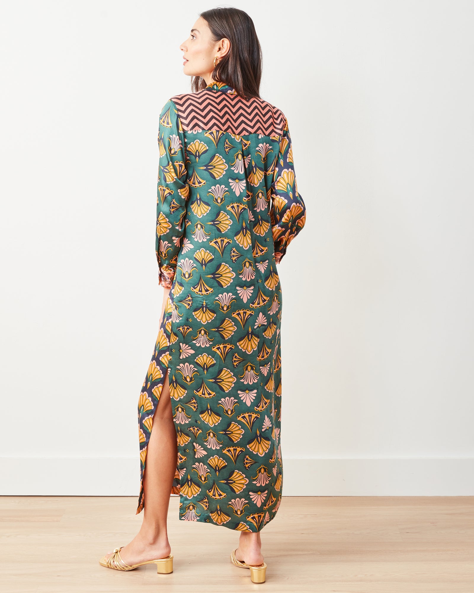 Cocktail Hour - Marianne Shirt Dress - Gemstone - Printfresh