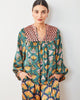 Cocktail Hour - Tides Turned Blouse - Gemstone - Printfresh