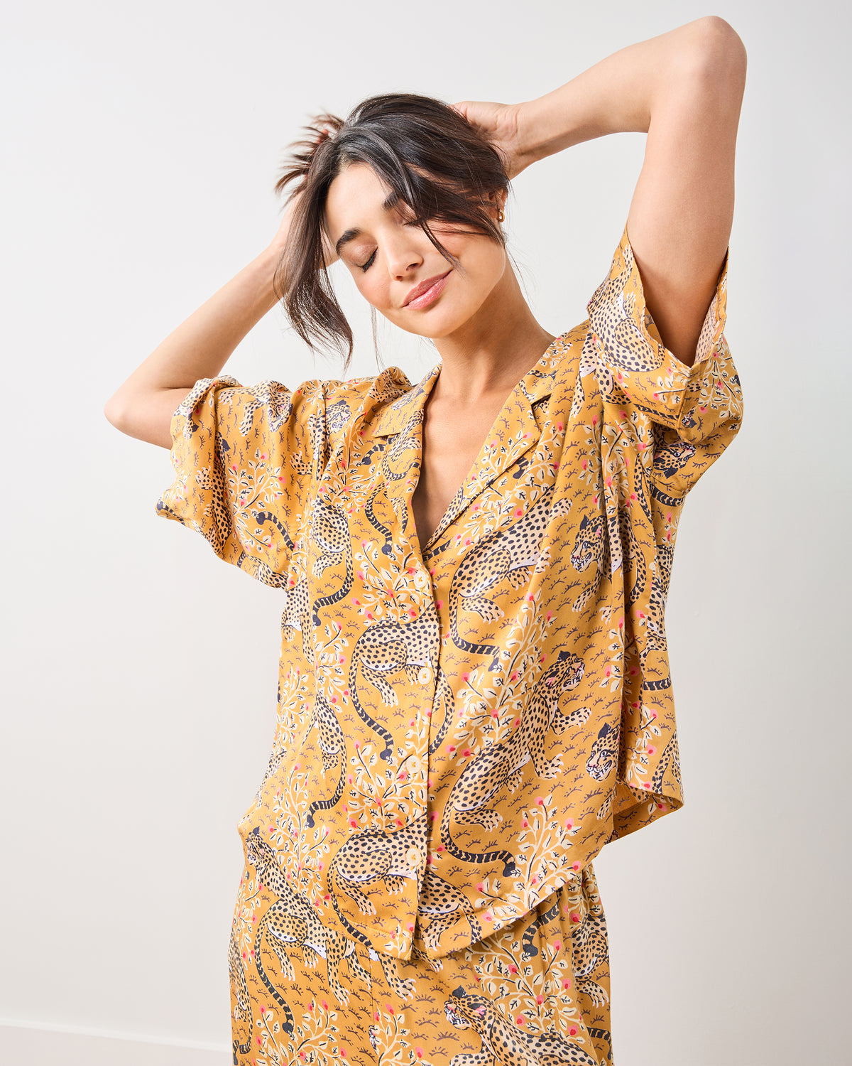 OLD FIT Bagheera - Petite Eco Satin Wildest Dreams Set - Tobacco - Printfresh