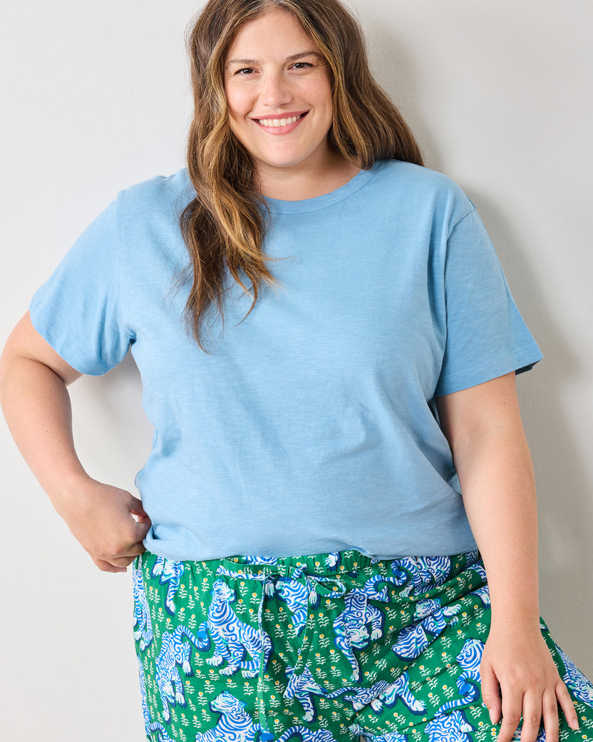 Sky Blue - Saturday Tee - Knit T-Shirt - Printfresh