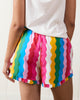 Daily Disco - Ruffle Shorts - Rainbow - Printfresh