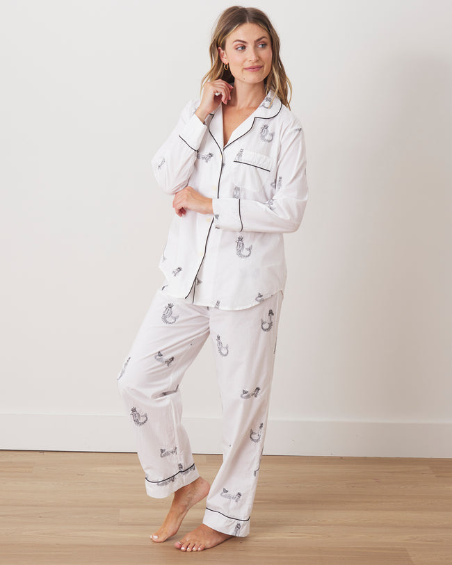 Daughters Of Triton Skeleton - Long Sleep Set - Cloud - Printfresh