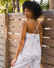 Daughters of Triton - Cami Cropped Pants Set - Cloud - Printfresh