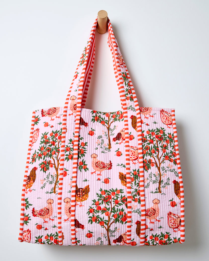 Hen House - The Traveler Tote - Ballet Pink