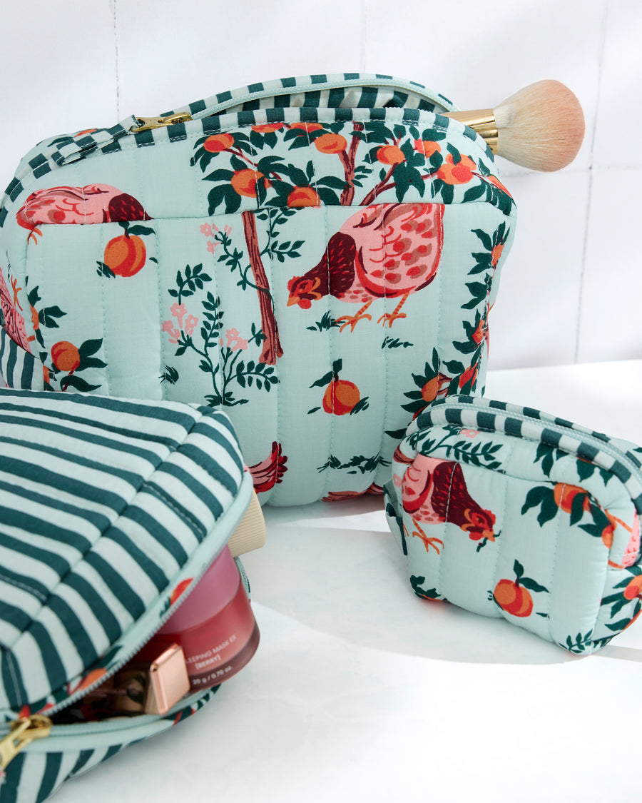 Hen House - Three's Best Pouch Set - Soft Blue