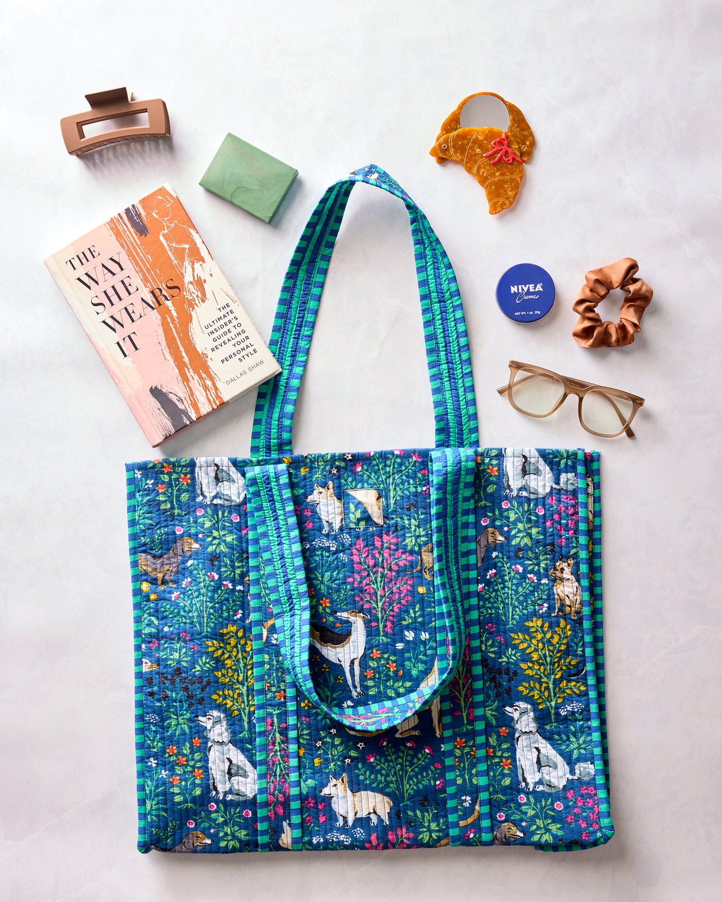 Must Love Dogs - The Traveler Tote - Indigo - Printfresh