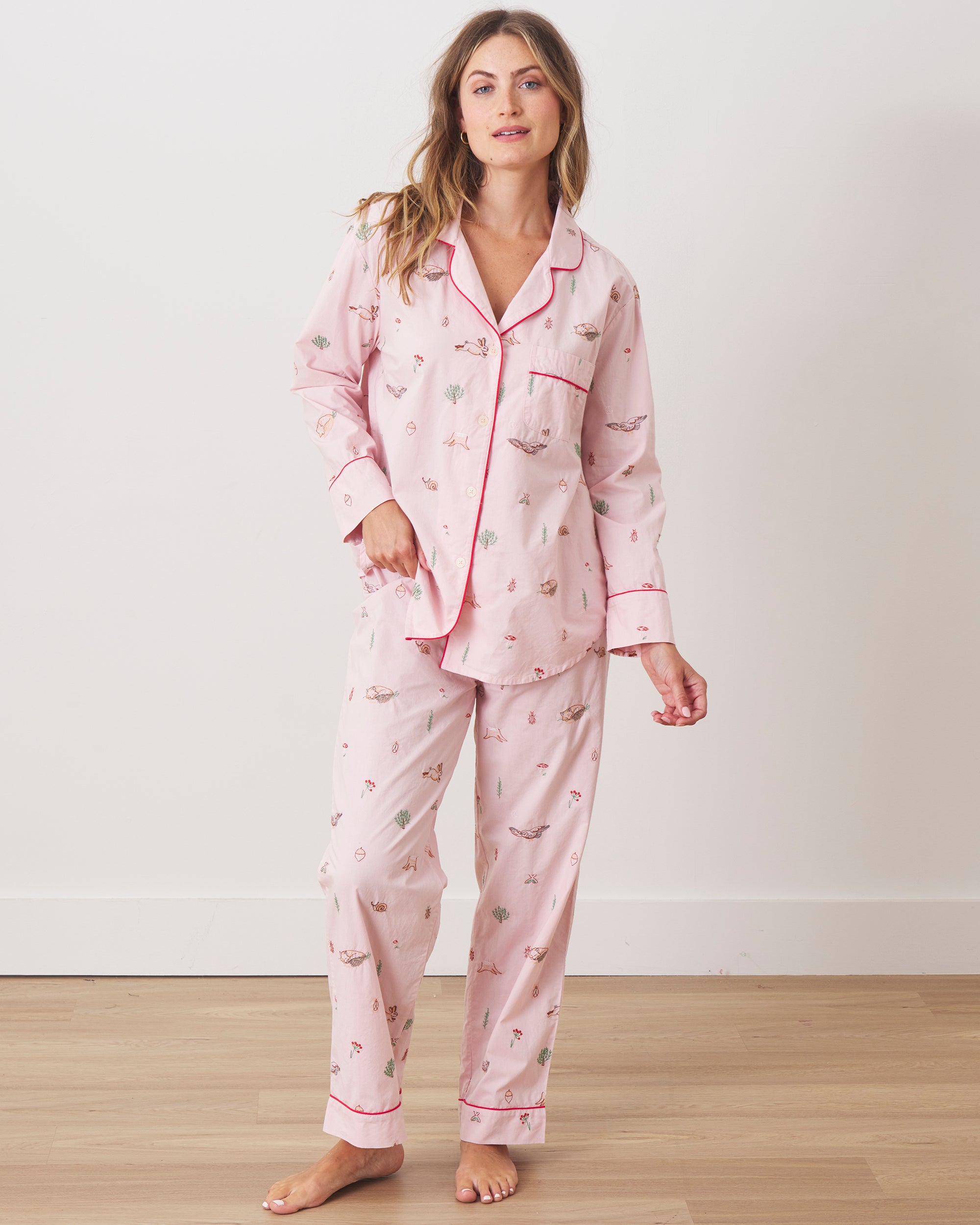 Woodland Storybook - Long PJ Set - Blush - Printfresh