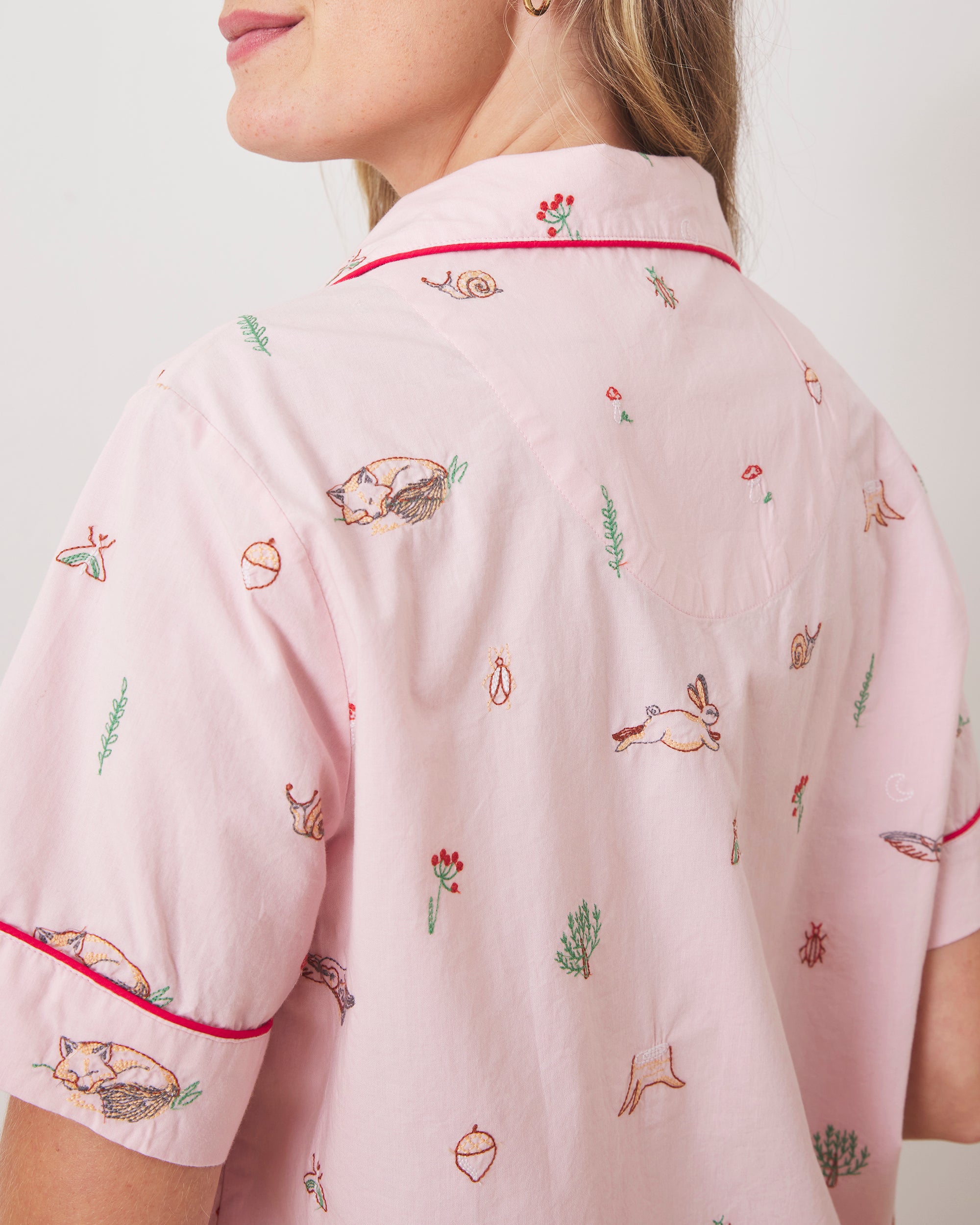 Woodland Storybook - Short PJ Set - Blush - Printfresh