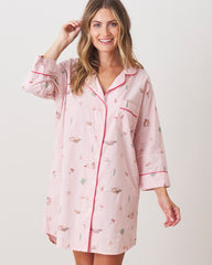 Woodland Storybook - Sleep Shirt - Blush - Printfresh