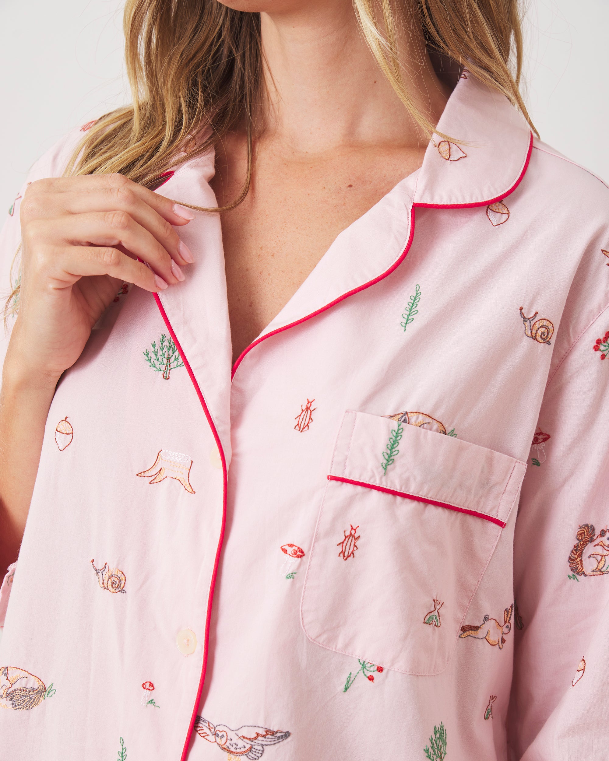 Woodland Storybook - Sleep Shirt - Blush - Printfresh