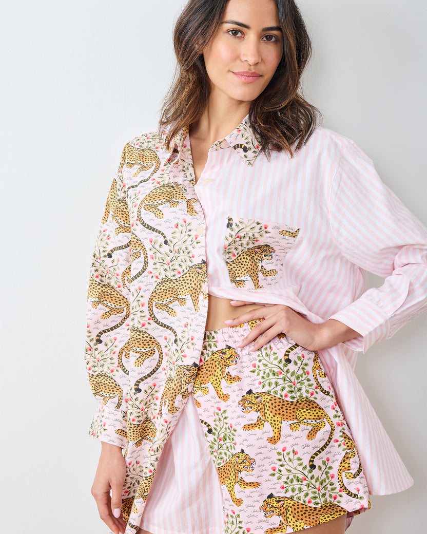 Bagheera - Everyday Button Down - Blush - Printfresh