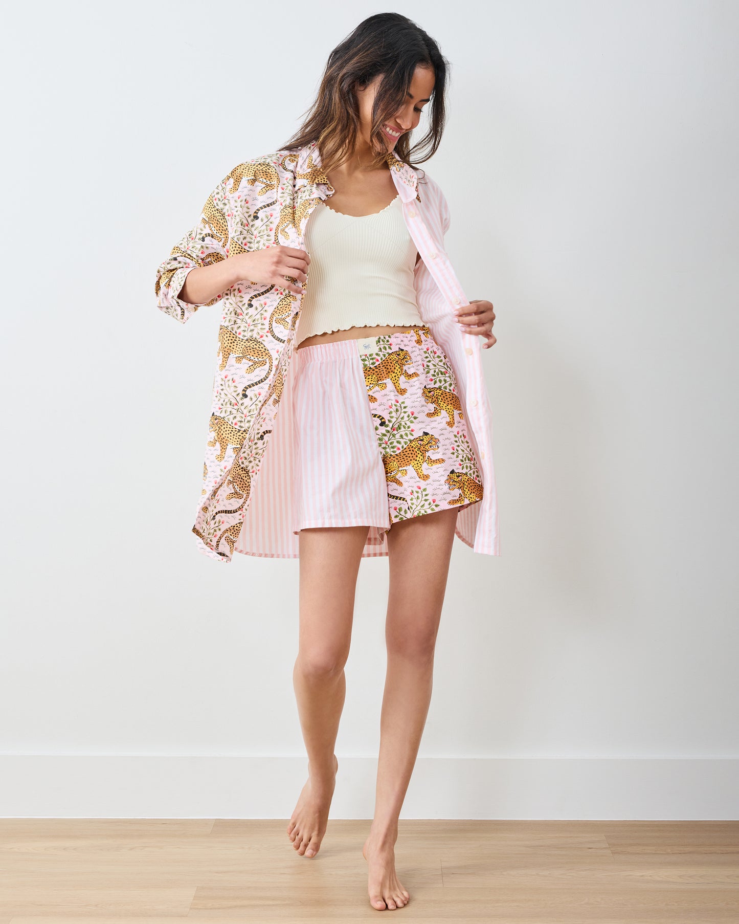 Bagheera - Everyday Button Down - Blush - Printfresh