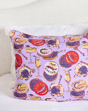 Champagne & Caviar - Eco Satin Pillowcase - Lavender Spritz