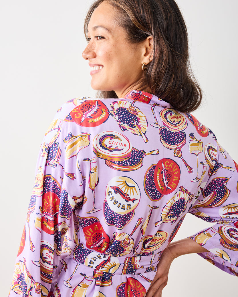 Champagne & Caviar - Eco Satin Wrap Set - Lavender Spritz - Printfresh