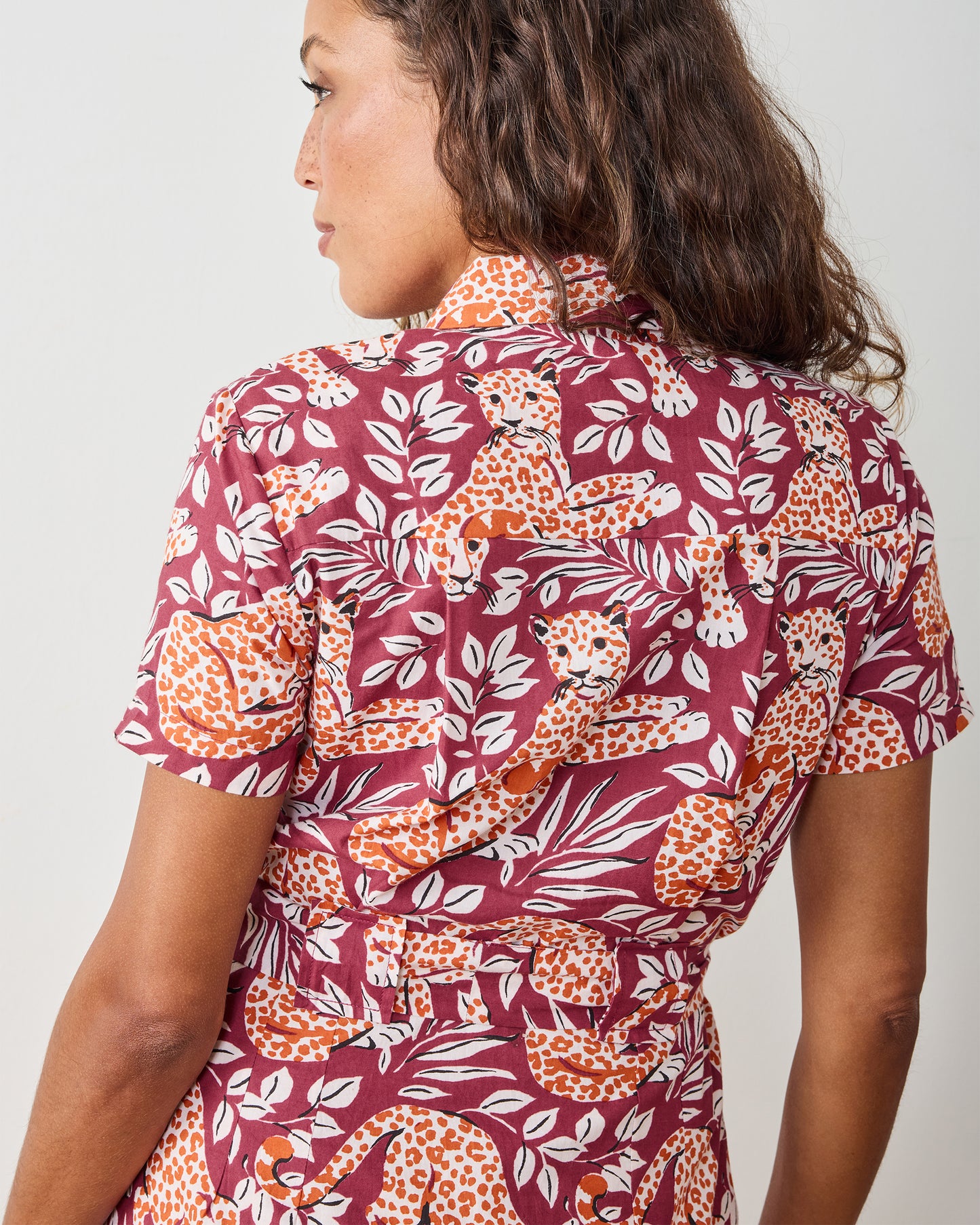 City Cats - Juliette Dress - Maroon Night - Printfresh