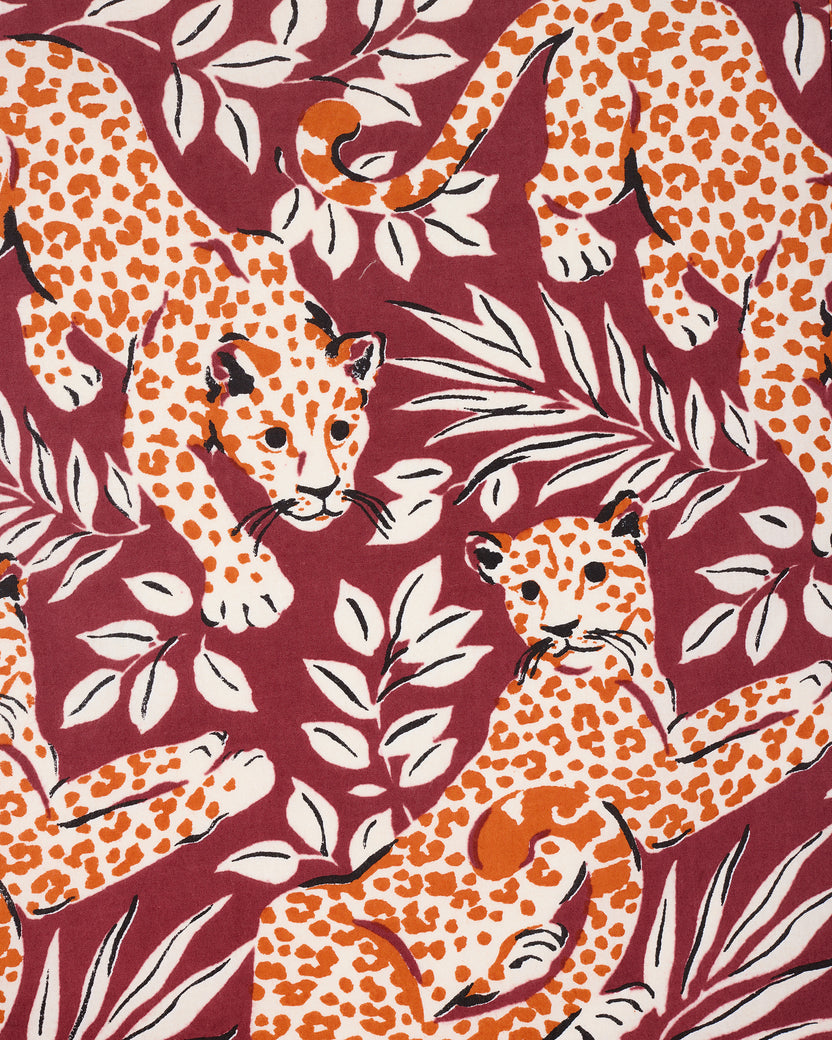 City Cats - Juliette Dress - Maroon Night - Printfresh