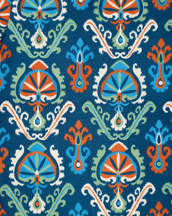 Eclectic Ikat - Edith Blouse - Navy - Printfresh