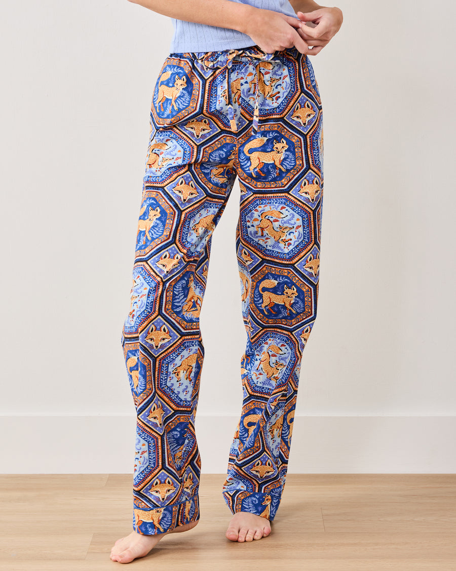 Fancy Fox - PJ Pants - French Blue - Printfresh