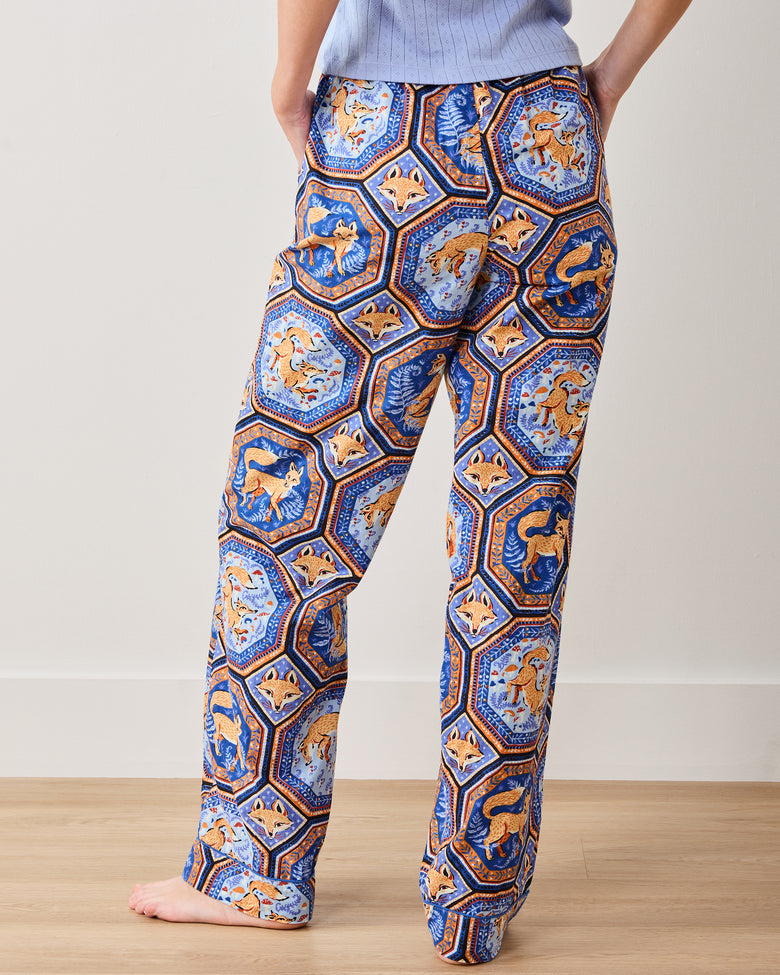 Fancy Fox - PJ Pants - French Blue - Printfresh