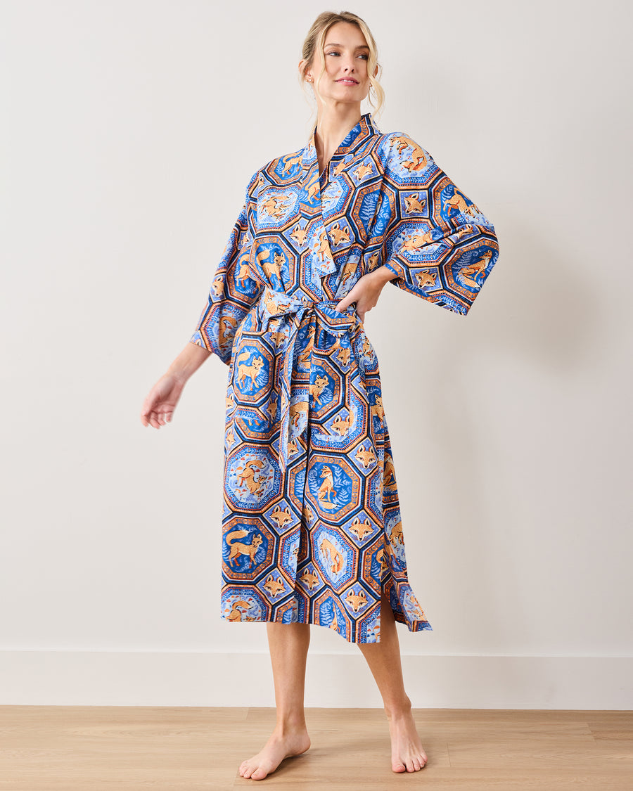 Fancy Fox - Robe - French Blue - Printfresh