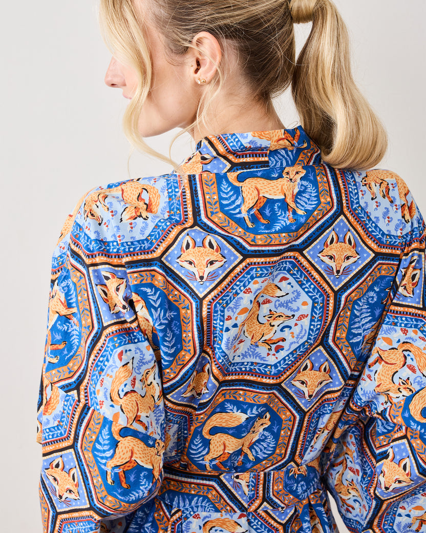 Fancy Fox - Robe - French Blue - Printfresh