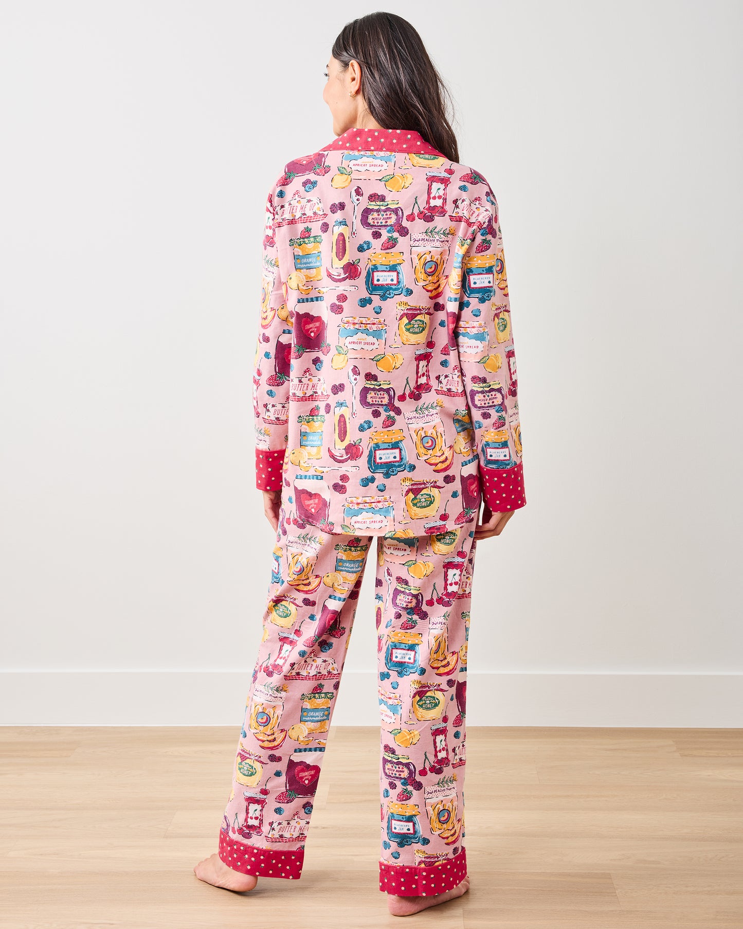 Sweet Jams - Petite Lightweight Flannel Long PJ Set - Berry Bliss - Printfresh