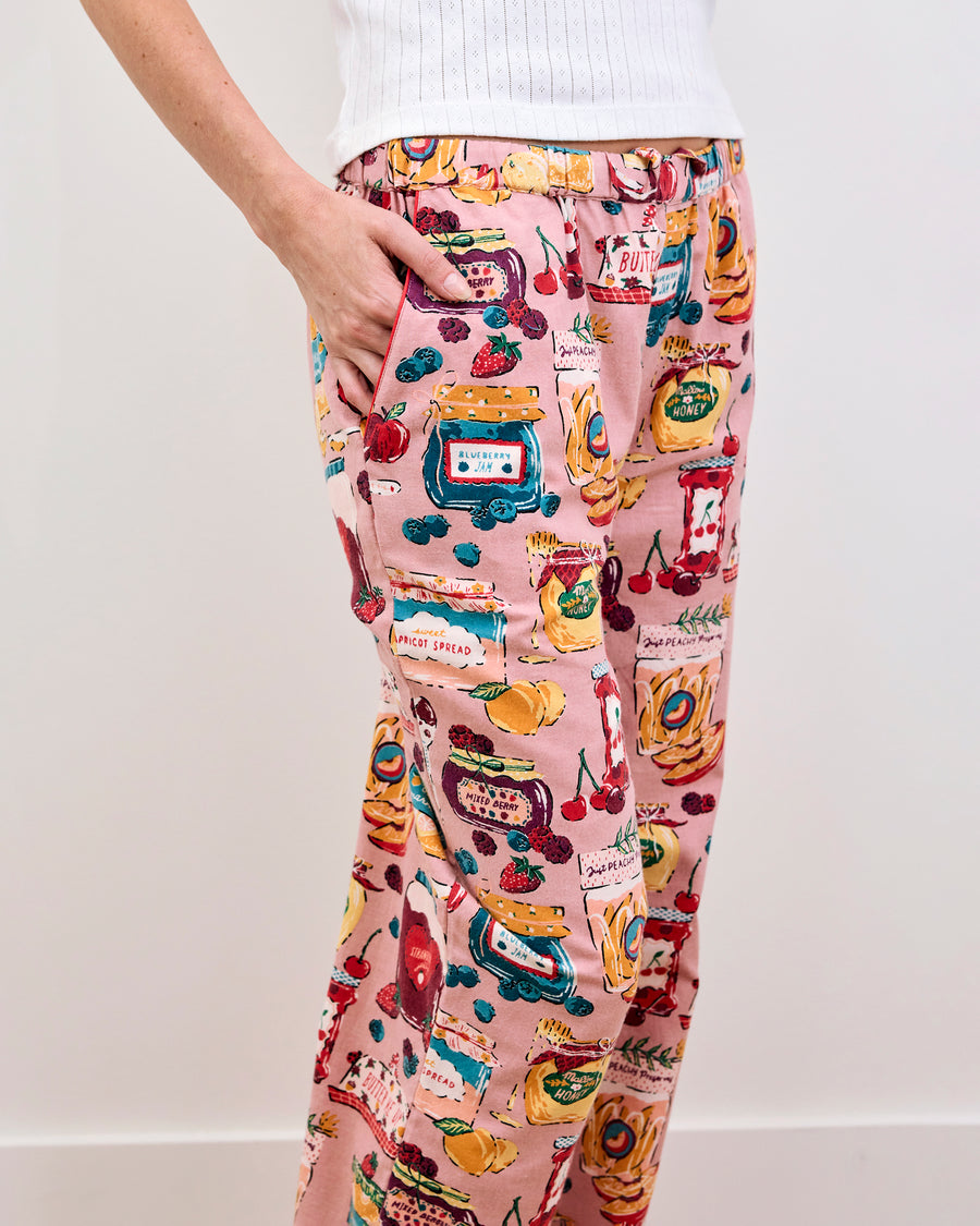 Sweet Jams - Lightweight Flannel PJ Pants - Berry Bliss - Printfresh