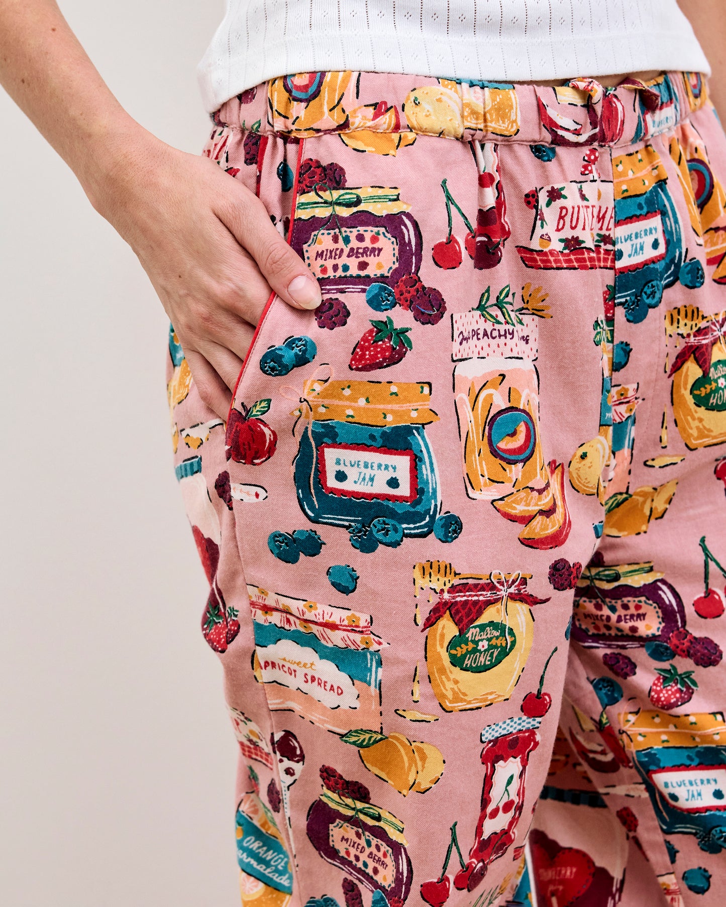 Sweet Jams - Lightweight Flannel PJ Pants - Berry Bliss - Printfresh