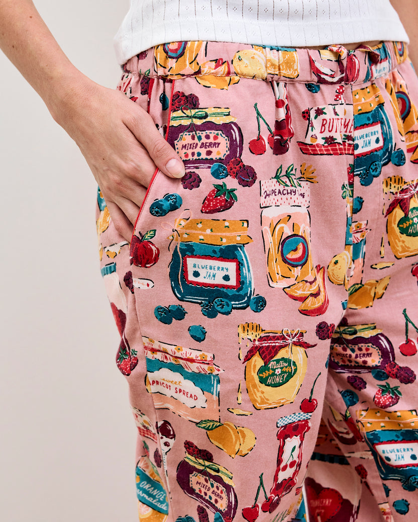 Sweet Jams - Lightweight Flannel PJ Pants - Berry Bliss - Printfresh