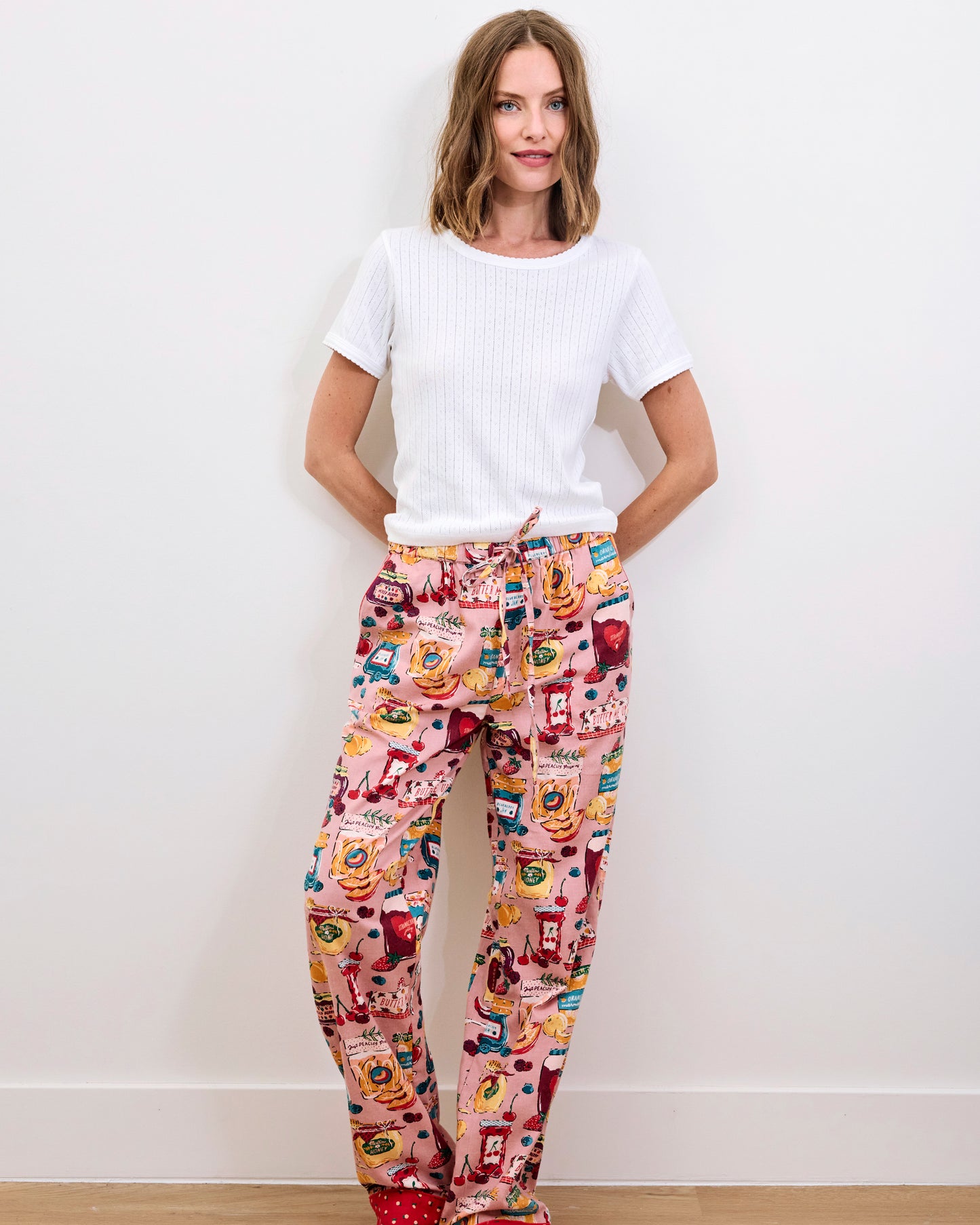 Sweet Jams - Lightweight Flannel PJ Pants - Berry Bliss - Printfresh