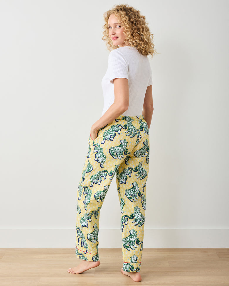 Tiger Queen - PJ Pants - Citrine - Printfresh