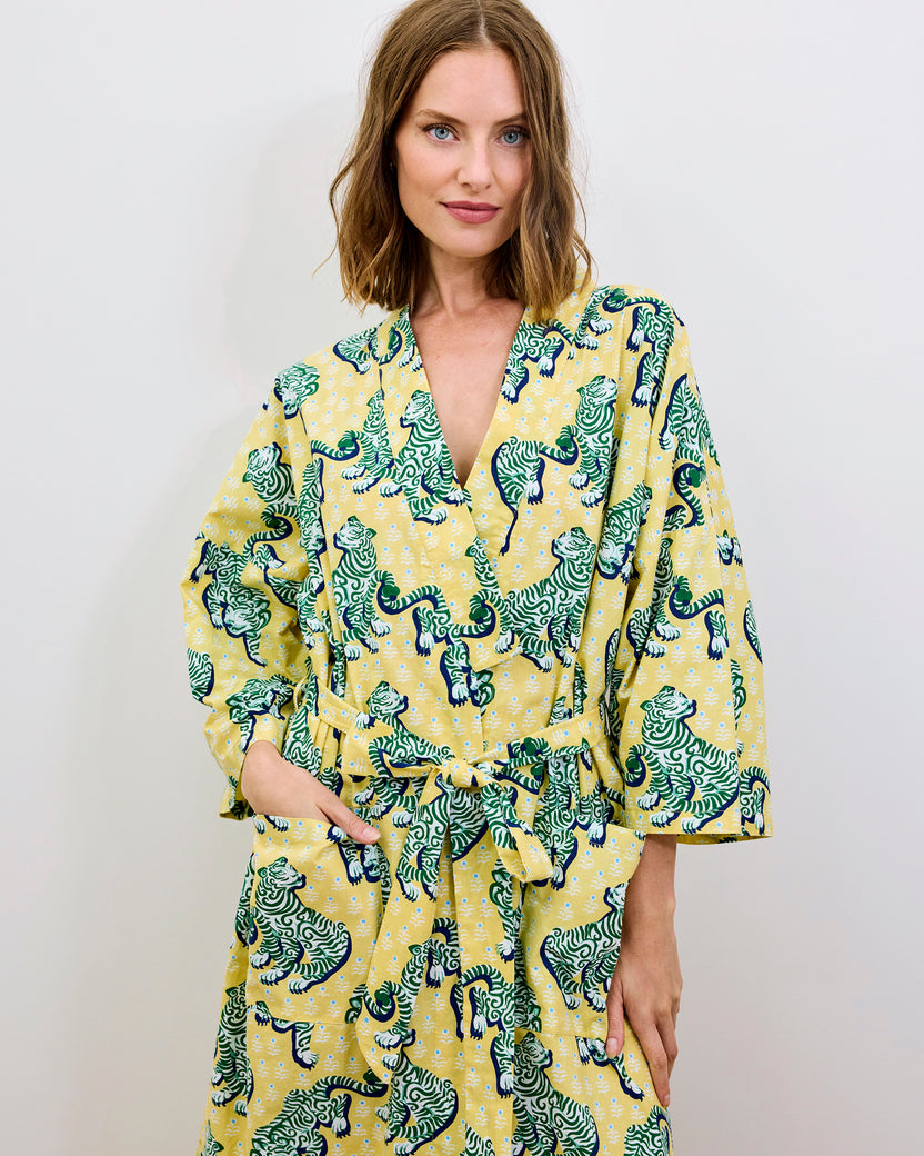Tiger Queen - Robe - Citrine - Printfresh