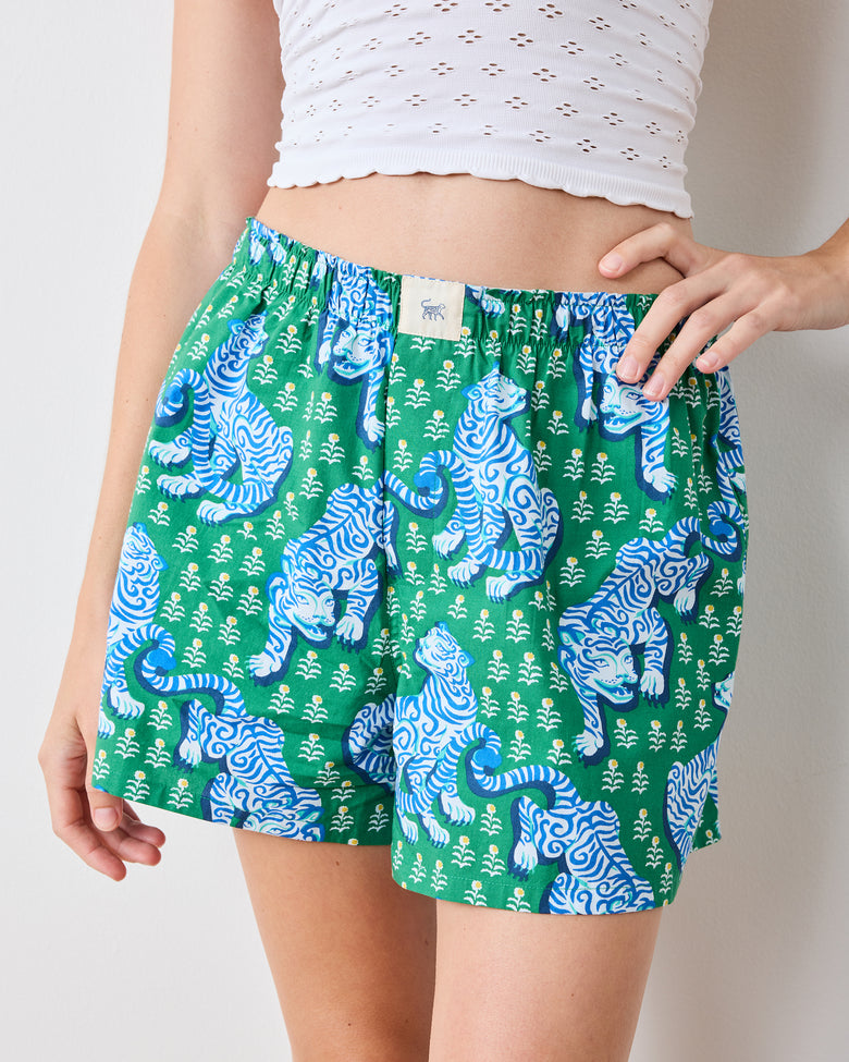 Tiger Queen - Boyfriend Boxer - Jade - Printfresh